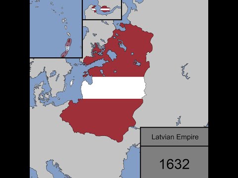 The Rise and Fall of the Majestic Latvian Empire in Flags: Every Year