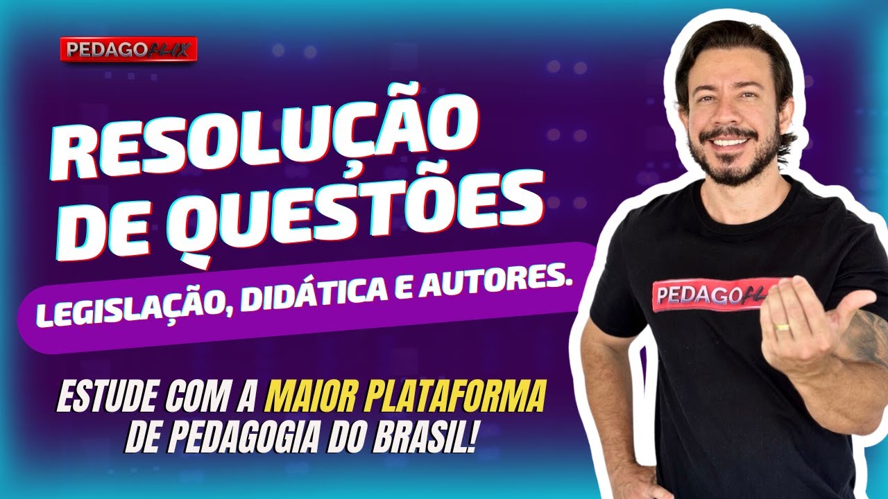 🔴Ao vivo: Correção de Simulado com questões de LDB, ECA, Currículo e Didática!