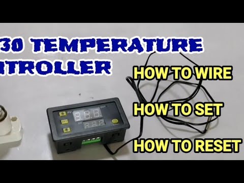 How to program and wire W3230 temperature controller