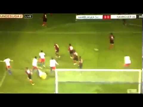 Milan Badelj Amazing Goal vs  Hannover 96 Hamburger SV vs Hannover 96 24 11 2013