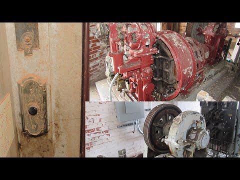OTIS Micro-Drive Elevators (MACHINE ROOM VISITS!) @ The Famous Eloise Asylum, Wayne County Michigan!