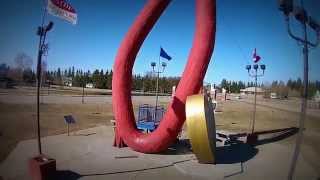 preview picture of video 'World's Largest Sausage Fly Through with DJI Drone at Mundare, Alberta'