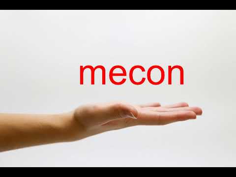How to Pronounce mecon - American English