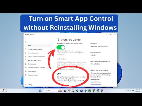 How to Turn Smart App Control ON/OFF Without Reinstalling Windows (2026)