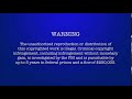 Shout Factory Warning Screen 2015