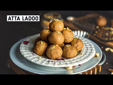 Atta Ladoo -  How To Make Atta Ladoo With Dry Fruits - Winter Special Whole Wheat Dessert Balls