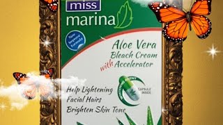 Miss Marina.AloVera Bleach Cream with Accelerator.Whitening Agent.Capsule Inside