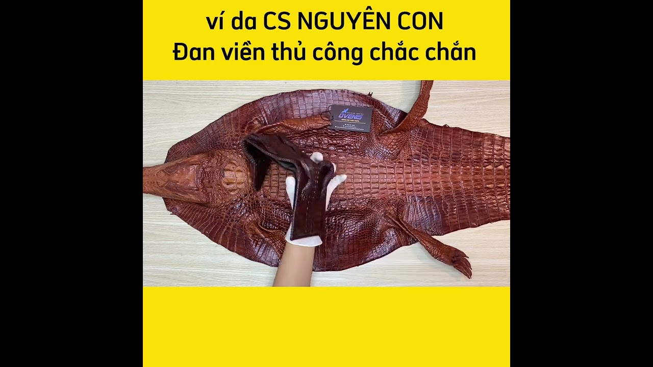 Siêu Phẩm Ví Da Cá Sấu Nguyên Con Đầy Cá Tính VS1V01N