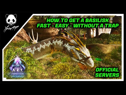 How To Tame A Basilisk - Fast, Easy And Without A Trap | ARK: Survival Ascended