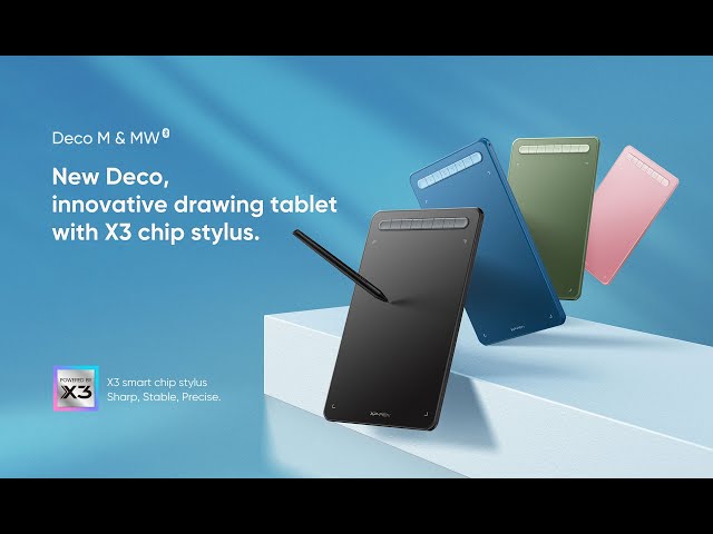 Mesa Gráfica XP-Pen Deco MW Azul Bluetooth 8x5 8192 Níveis Pressão video