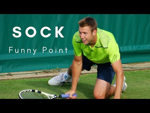 Funny point MATCH FOR AFRICA Federer vs Sock