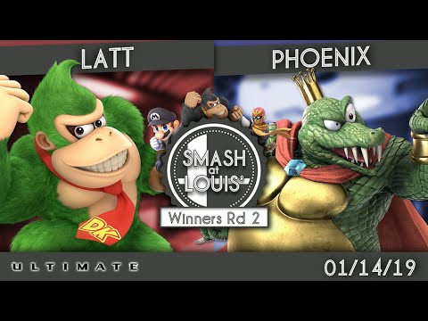 Latt (DK) vs. Phoenix (K. Rool, Bowser) - Winners Rd 2 - Smash @ Louis' #1