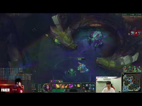 SKT T1 FAKER LEBLANC VS FIZZ MID // KOREAN GAMEPLAY PATCH 8.10