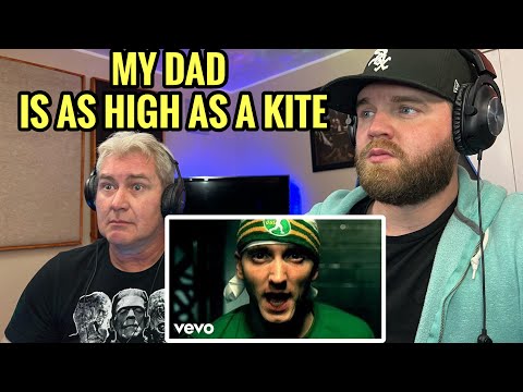 My Dad Reacts to Eminem- Sing For The Moment | My dad was high for this 😅