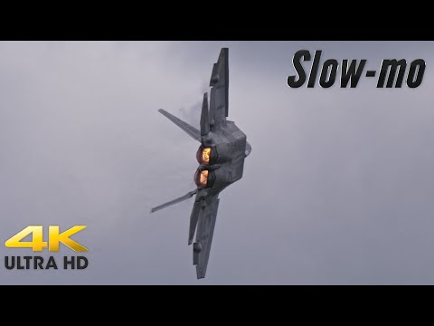 F-22 Raptor Tactical Pitch in Slow-mo