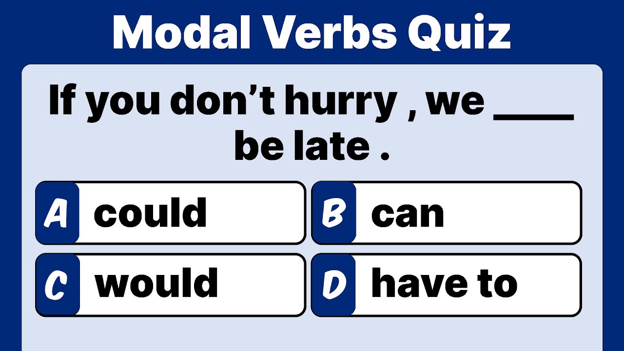 Modal Verbs Quiz | Grammar Quiz | English Grammar