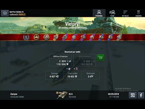World of Tanks Blitz - IS-5 | 4.4k Damage 3 Kills