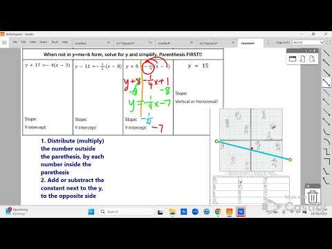 Linear Functions Graphing Lines Catching Zombies