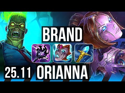 BRAND vs ORIANNA (MID) | Dominating | EUW Master | 25.11