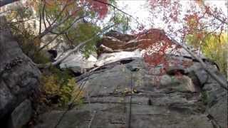 preview picture of video '200 Ft. Rappel off Endless Wall over New River Gorge, WV'