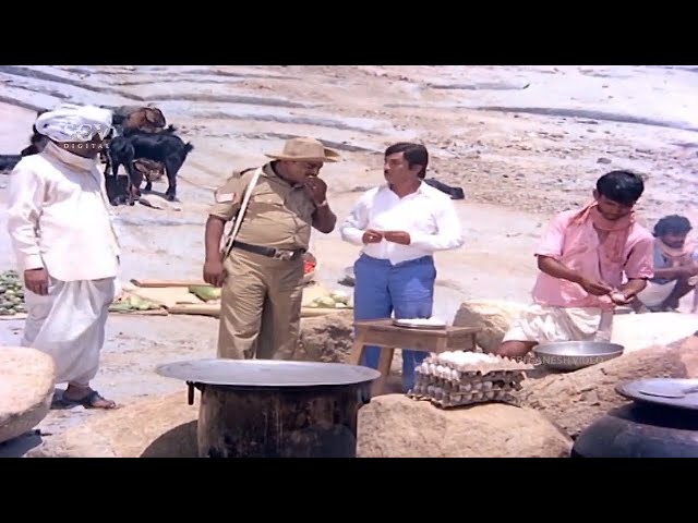 Head Constable Dinesh Comes To Catch Crocodile | Comedy Scene | Male Banthu Male Kannada Movie