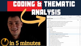 Coding and thematic analysis explained in 5 minutes