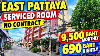 9,500 BAHT SERVICED & FURNISHED EAST PATTAYA APARTMENT NO CONTRACT NECESSARY DAR