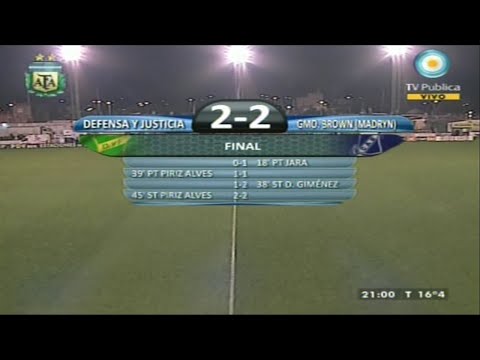 PARTIDO COMPLETO | DEFENSA Y JUSTICIA 2 - GUILLERMO BROWN 2 | NACIONAL B 2011