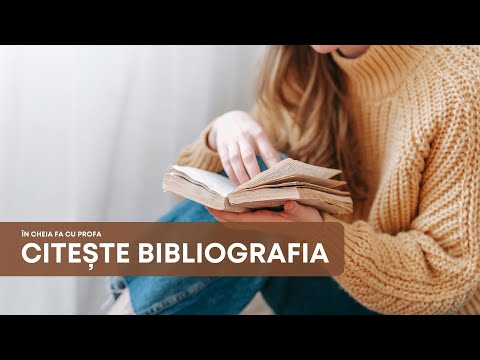 ÎN CHEIA FA CU PROFA. Citește bibliografia