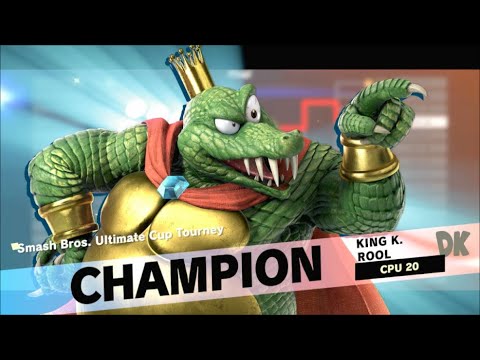 Super Smash Bros Ultimate - 32 CPU Tourney With King K. Rool