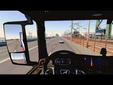 ROAD TO RUSSIA  🇷🇺  RELAXING TRUCKING POV DRIVE | New MAN TGX
