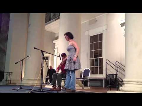 Miss Moonshine buckdancing for Charlie Hunter (2d place) - Oldtime Fire on the Mountain - fiddle