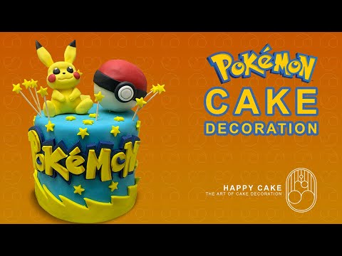 How To Make A POKÉMON  CAKE! Chocolate Cake | Happycake Tutorials