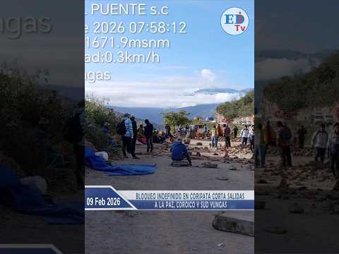 Bloqueo indefinido en Coripata corta salidas a La Paz, Coroico y Sud Yungas