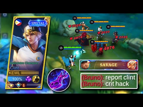 WHEN TOP 1 GLOBAL CLINT TRY DANGEROUS SCARLET PHANTOM BUILD!🔥 CRIT HACK FOR AUTO SAVAGE!! - MLBB