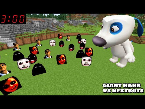 GIANT HANK VS 100 NEXTBOTS AND FRIENDS in Minecraft - Gameplay - Coffin Meme