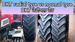 our arjun 605 mat turbo got new (bkt) (420/85 R 28)  16.9.28 radial tyres