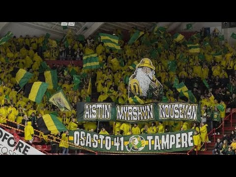 Osasto 41 Ilves kannattajat Porissa | Ässät - Ilves 28.1.2023