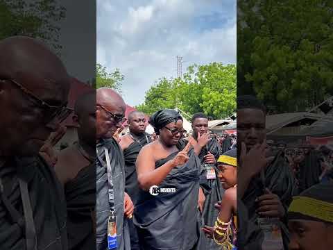 Lady Julia Osei Tutu, Wife of HRM Otumfuo Osei Tutu II, Honours the Dote Yie of Asantehemaa
