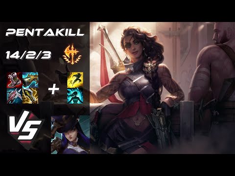 BOTTOM Samira vs Caitlyn [PENTAKILL] - EU Grandmaster Patch 14.8