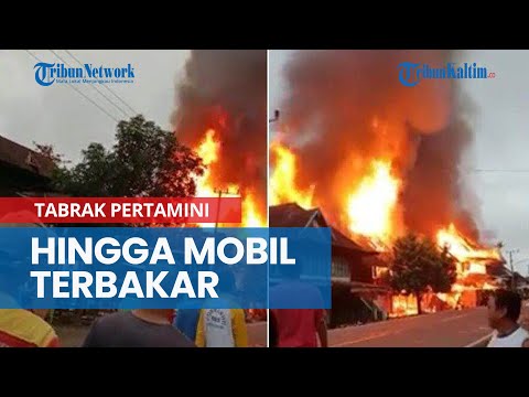 Hindari Kucing, Yadi Tabrak Pertamini hingga Mobil Terbakar, Anak dan Istri Tewas Terperangkap