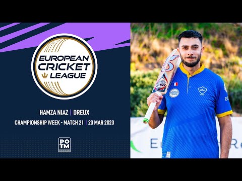 POTM: H.Niaz - Championship Week, Match 21 - HOR vs DRX  | European Cricket League 2023 | ECL23.105
