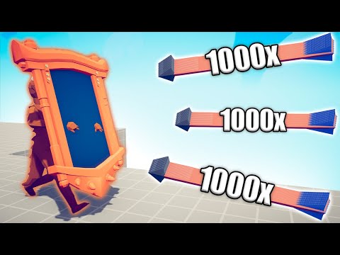 RAINBOW FRIENDS MIRROR SHIELD vs 1000x OVERPOWERED UNITS - TABS | Totally Accurate Battle Simulator