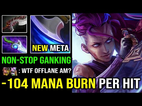 Anything is Possible in DotA | WTF Offlane Anti Mage -104 Mana Burn Per Hit Nonstop Gank Dota 2