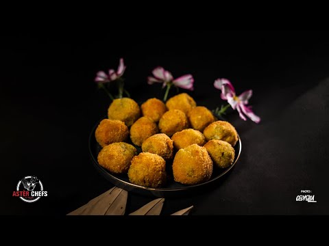 AMUSE BOUCHE - BOULETTE DE FRUIT À PAIN À LA MORUE