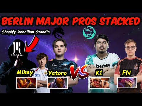 Yatoro vs K1 Hector - Berlin Major Pros stacked Feat Abed Standin Shopify Rebellion Mikey Dota 2