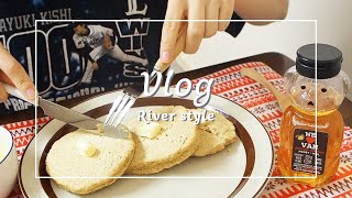 ENG) 【Vlog】バンクーバーの暮らし／オートミールパンケーキ * デリバリー * 隔離中だからご飯が余計に美味しい／ゆるグルテンフリー