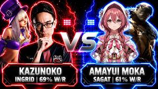 SF6 💥【かずのこ (イングリッド) VS 甘結もか (サガット)】KAZUNOKO[Ingrid] VS AMAYUI MOKA[Sagat] FULL GAMEPLAY! 💥 SFVI スト6