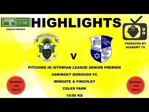 Haringey Borough 0-0 Wingate & Finchy Isthmian League -Premier Division Monday 29th August #football