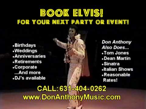 Promotional video thumbnail 2 for Don Anthony:  The Premier Elvis Entertainer